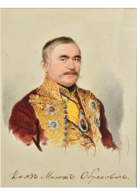 Даффингер Майкл Мориц (1790-1849). «Портрет князя Милоша Обреновича (1780 — 1860)».
