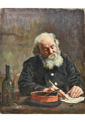Маковский Владимир Егорович (1846-1920) «За письмом». 