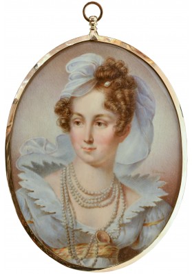 Шарлотта Джонс (Charlotte Jones) (1768-1847). Миниатюрный портрет «Императрицы Елизаветы Алексеевны (1781-1864)». 