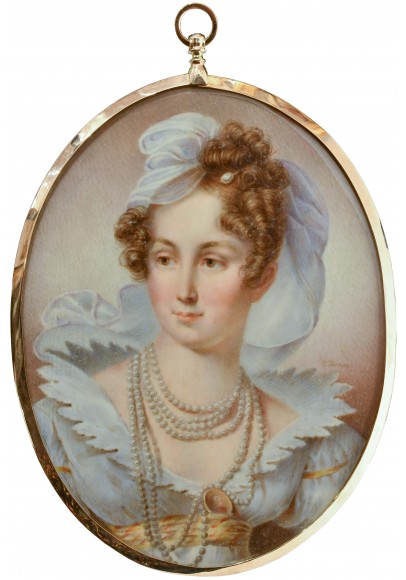 Шарлотта Джонс (Charlotte Jones) (1768-1847). Миниатюрный портрет «Императрицы Елизаветы Алексеевны (1781-1864)». 
