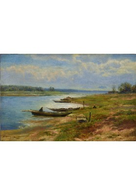Вельц Иван Августович (1866-1926). «Рыбак в лодке».