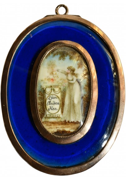 Эдуард Майлз (Edward Miles) (1752 – 1828).  "Миниатюрный портрет великой княжны Александры Павловны(1783-1801)".  